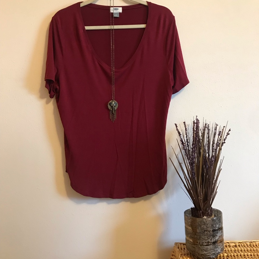 Old Navy Maroon shirt/blouse